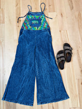 Load image into Gallery viewer, Billy Strings BMFS Tie Dye Lightweight Denim Bellbottom Overalls - Size Medium