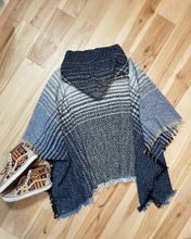 Load image into Gallery viewer, Billy MF Strings Herringbone Tweed Hooded Poncho - One size fits all (LAST ONE!)