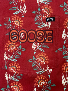Folk Floral Goose x Billabong Buttondown Shirt - One Mens Large or XL
