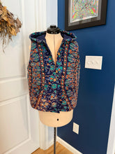 Load image into Gallery viewer, Funky Floral Mandala Phish Tapestry Hooded Vest - Size Medium