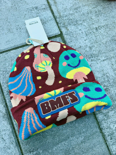 Retro Mushroom and Smiley BMFS Beanie (Last ONE!)