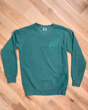 Load image into Gallery viewer, 2.0 Stealth Green Surrender to the Flow Phish Comfort Colors Crewneck- Unisex Sizes S>2XL