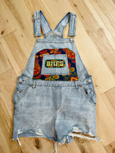 Load image into Gallery viewer, Billy Strings BMFS Distressed Denim Tapestry Overalls - One Size Large!