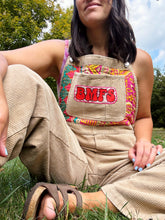Load image into Gallery viewer, Classic Corduroy and Kantha Billy Strings Fall Tour Overalls -One Size Large!