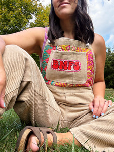 Classic Corduroy and Kantha Billy Strings Fall Tour Overalls -One Size Large!