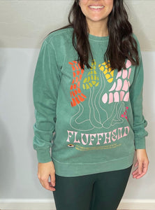 Light Green Phish Fluffhead Comfort Colors Crewneck Sweatshirt
