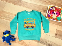 Load image into Gallery viewer, The Bus Came By And I Got On Grateful Sesame Crewneck Sweatshirt - Size 5/6 left!