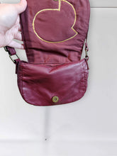 Load image into Gallery viewer, Little STS9 Burgundy Faux Leather and Honeycomb Crossbody Show Bag