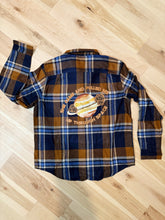 Load image into Gallery viewer, Echo Of a Rose Soft Striped Goose Flannel  - One Mens Large and 2XL