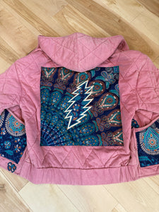 Grateful Dusty Rose Mexicali Quilted Jacket - Fits a Ladies size Med/Lrg