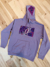 Load image into Gallery viewer, Grateful Purple Ellies Tapestry Hoodie - Ladies size M, L or XL