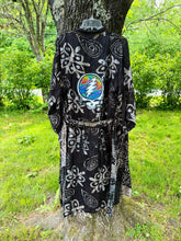 Load image into Gallery viewer, Grateful Rainbow Stripe Stealie Tie Dye Silk Kimono - Size Sm>L/XL