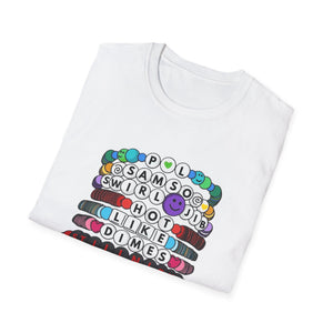 Pretty Lights Kandi/Swiftie Style Friendship Bracelets Unisex Softstyle T-Shirt