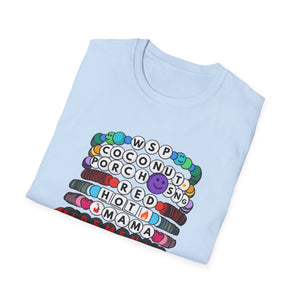 Widespread Panic Swiftie Inspired Kandi Friendship Bracelet Unisex Softstyle T-Shirt