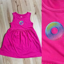 Load image into Gallery viewer, Little Pink Sparkle Donut Phish Dress - Size Small (6/6X)