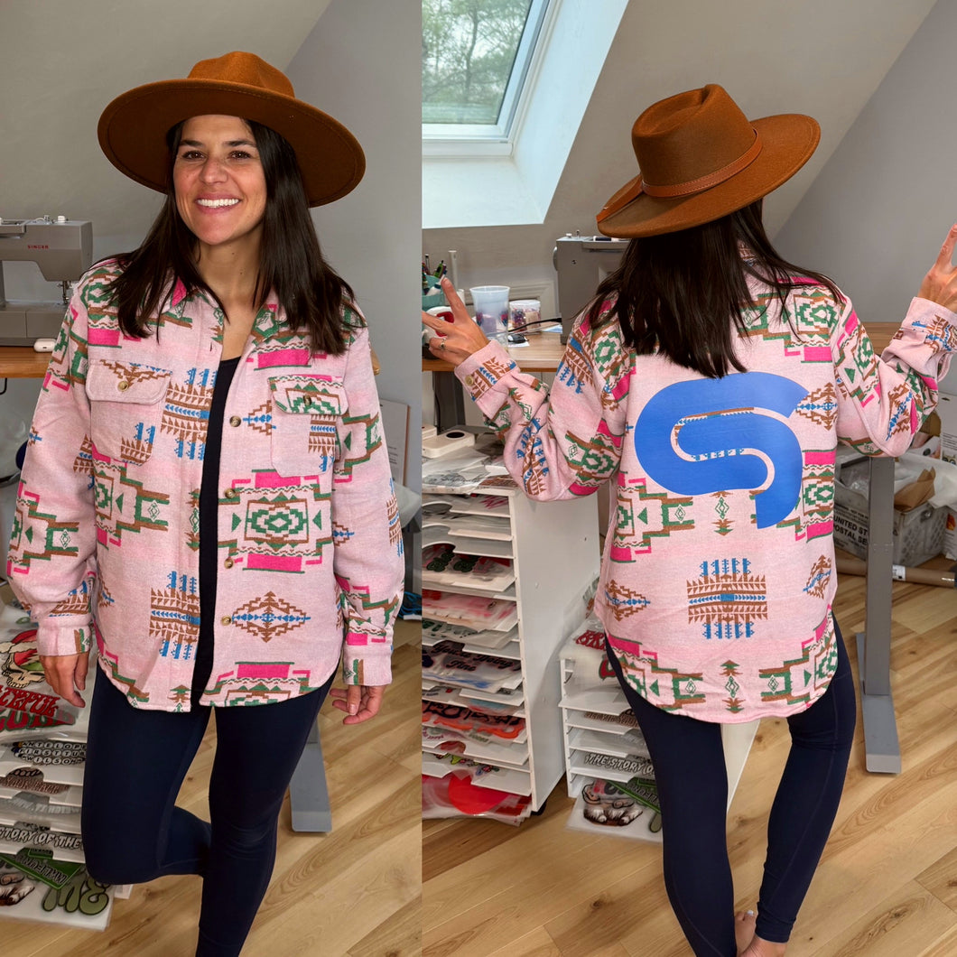 STS9 Aztec Button Down Jacket Shirt - One size M/L left!