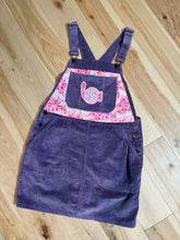 Load image into Gallery viewer, Party Time Purple Corduroy Phish Disco Dress- Size Medium (6/8)