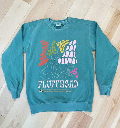 Light Green Phish Fluffhead Comfort Colors Crewneck Sweatshirt