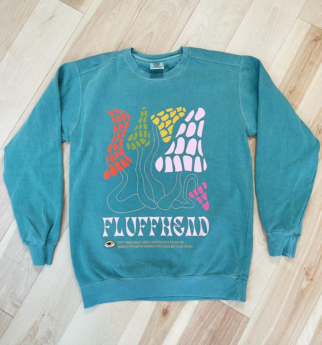 Light Green Phish Fluffhead Comfort Colors Crewneck Sweatshirt