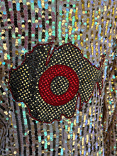 Load image into Gallery viewer, Champagne and Phish Bubbles Vegas Sequin Jacket - Size Medium/Lrg