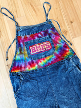 Load image into Gallery viewer, Billy Strings BMFS Tie Dye Lightweight Denim Bellbottom Overalls - Size Large left!