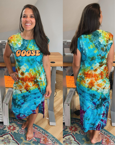 Goose Tie Dye Maxi Dress - Size Medium