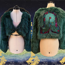 Load image into Gallery viewer, Pretty Lights Faux Fur Cropped Coat- ONE Size Large