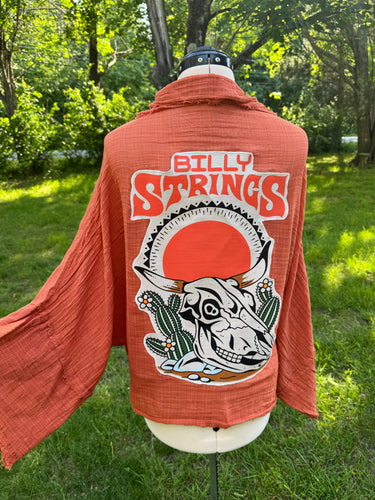 Billy Strings Desert Trippin Flounce Sleeve Tie Front Kimono - One Size Fits All!