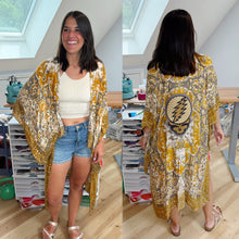 Load image into Gallery viewer, Grateful Abstract Boho Kimono - One size fits most