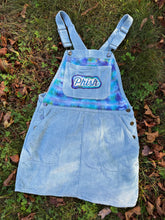 Load image into Gallery viewer, Tie Dye and Corduroy Phish Overall Jumper/Dress - One Size Small!