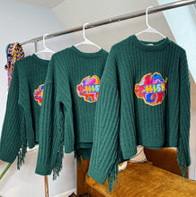 Load image into Gallery viewer, Fringy Pine Phish Sweater - (ONE LEFT Size L!)