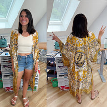 Load image into Gallery viewer, Grateful Abstract Boho Kimono - One size fits most