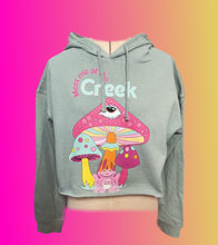 Load image into Gallery viewer, Meet Me at The Mushroom Creek Billy Strings Cropped Sage Hoodie - ONE Small left!