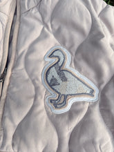 Load image into Gallery viewer, Goose Fall Tour Quilted Oatmeal Pendleton Inspired Jacket - ONE Size Medium!