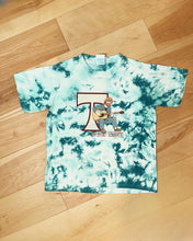 Load image into Gallery viewer, T is for Trey Youth Teal Tie Dye Phish Tee - YOUTH Sizes S, M or L