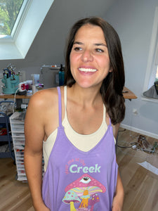 Meet Me at The Creek Billy Strings Purple Stash Pocket Jumper - Size M Left! (Only one made!)