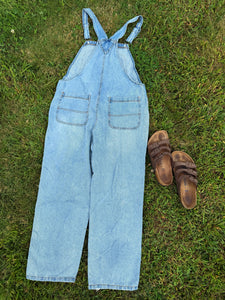 Phish Kantha Triple Pocket Denim Overalls - One Size Large