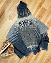 Load image into Gallery viewer, Billy MF Strings Herringbone Tweed Hooded Poncho - One size fits all (LAST ONE!)