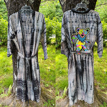 Load image into Gallery viewer, Grateful Dancing Bear Tie Dye Silk Kimono - Size Sm>L/XL