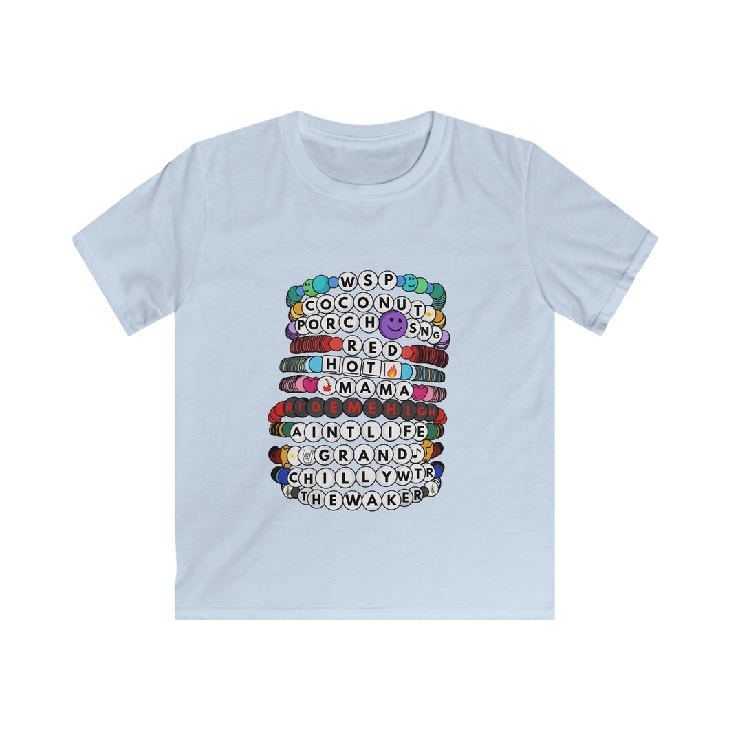 YOUTH Widespread Panic Swiftie Kandi Friendship Bracelet Kids Softstyle Tee
