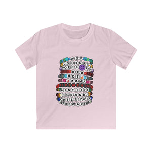 YOUTH Widespread Panic Swiftie Kandi Friendship Bracelet Kids Softstyle Tee