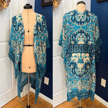Load image into Gallery viewer, Goose Abstract Boho Kimono - One size fits most