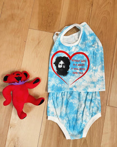 Without Love in a Dream Tie Dye Jerry Garcia Set - Size 6/9 months left!