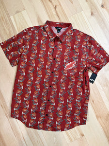 Folk Floral Grateful x Billabong Buttondown Shirt - One Mens Large or XL