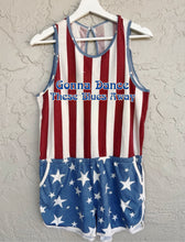 Load image into Gallery viewer, Gonna Dance These Blues Away Rockdale Romper - Size Medium left!