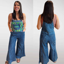 Load image into Gallery viewer, Billy Strings BMFS Tie Dye Lightweight Denim Bellbottom Overalls - Size Medium
