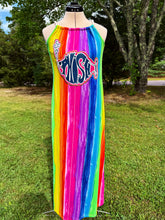 Load image into Gallery viewer, Rainbow Phish Maxi Dress - Fits a size Small OR Medium