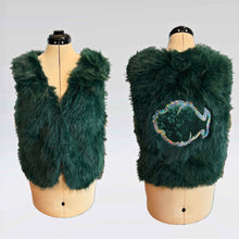Load image into Gallery viewer, Party Time Faux Fur Phish Vest - ONE Size Medium left!