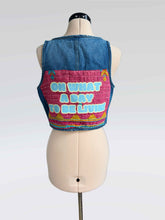 Load image into Gallery viewer, Goose Kantha and Denim Empress Vest - Fits a Size S or M