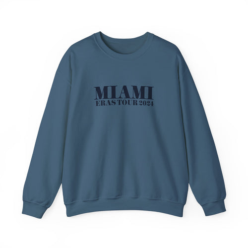 Miami Eras Tour Blue Unisex Heavy Blend™ Crewneck Sweatshirt